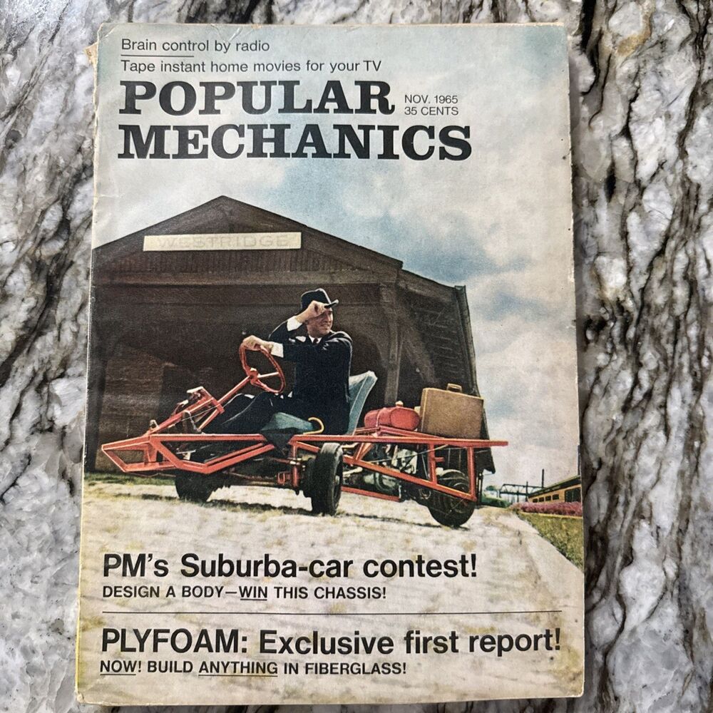 Vintage Popular Mechanics Magazine ~ November 1965 ~ PM’s Suburba-car Contest